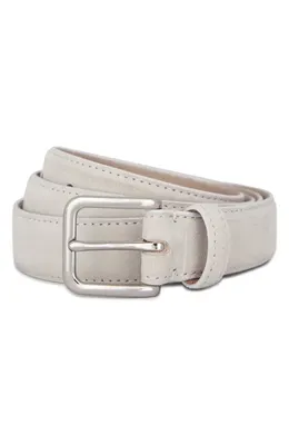 Vince Vince Stitched Suede Belt in Horchata — Men Spring beige Accessories