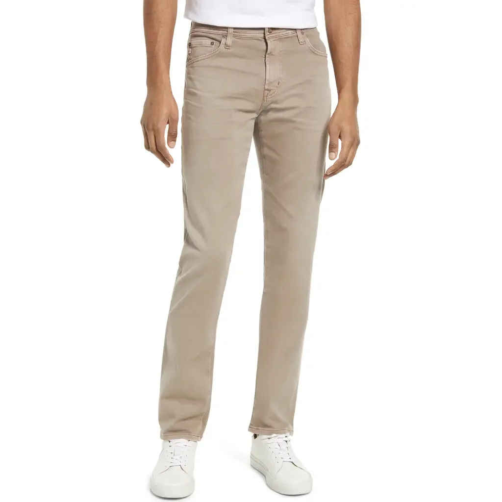 AG AG Tellis Slim Fit Jeans in 7 Yrs Sul Stone Barrack — Men Autumn beige Pants
