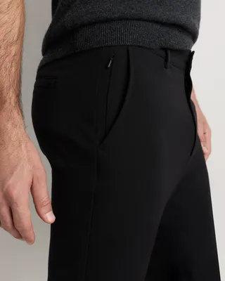 Quince Quince | Men's Ultra-Stretch 24/7 Smart Chinos Slim in Black — Men Winter black Trousers & Chinos