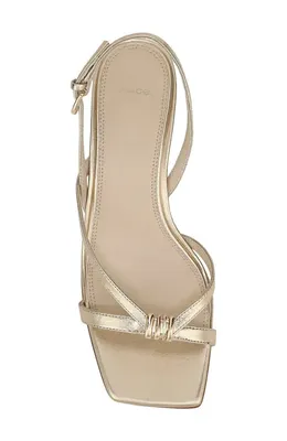 Vince Vince Tali Slingback Kitten Heel Sandal in Champagne — Women Spring tan Shoes
